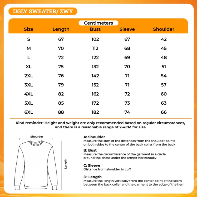 3D UGLY SWEATER - Baldurs Gate 3 Shop